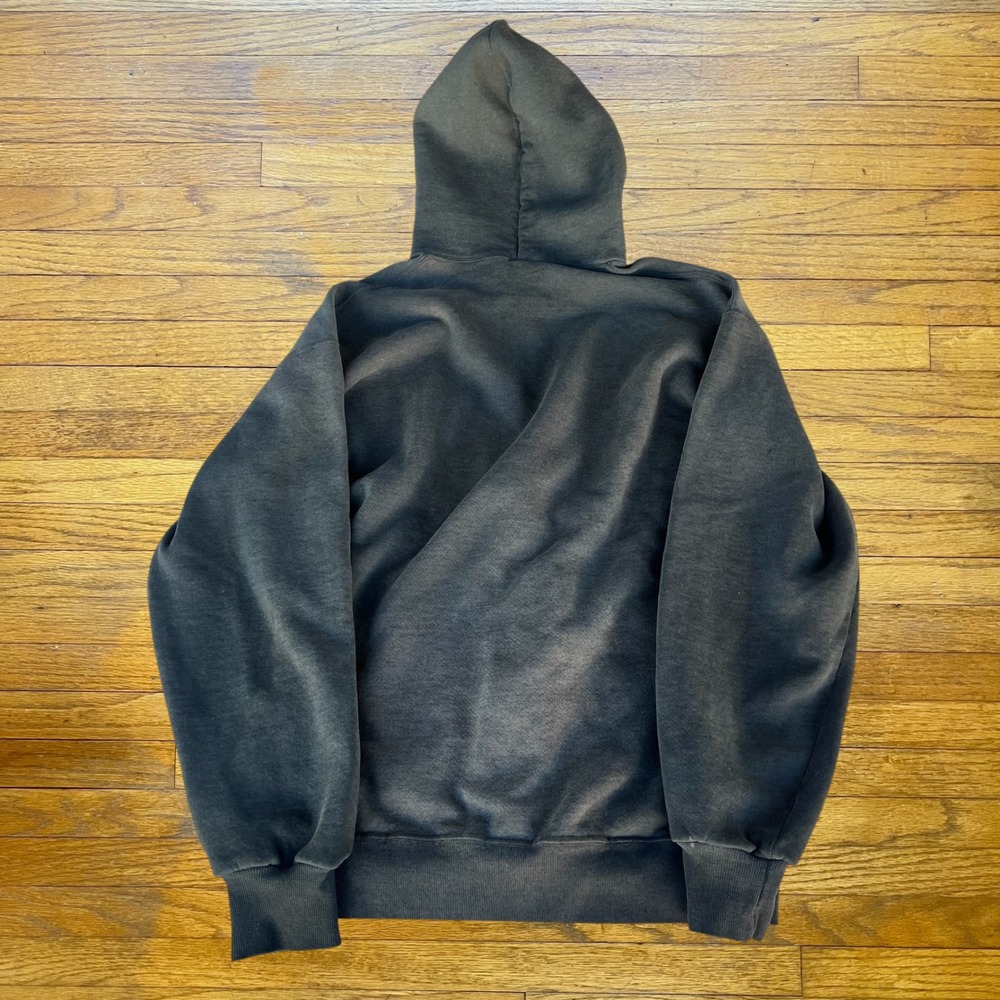 Vintage Russell Athletic Faded Black Full Zip Hoodie Mens Large Streetwear - Picture 2 of 3
